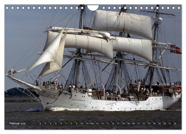 Produktbild: Analoge Fotografie Tall Ships Sail 1995 Bremerhaven (Wandkalender 2026 DIN A4 quer), CALVENDO Monatskalender