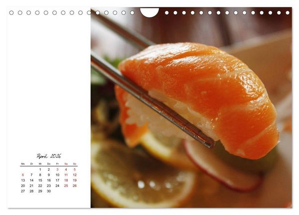 Produktbild: Sashimi und Sushi. Japans K&ouml;stlichkeiten (Wandkalender 2026 DIN A4 quer), CALVENDO Monatskalender