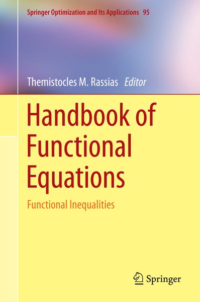 Produktbild: Handbook of Functional Equations