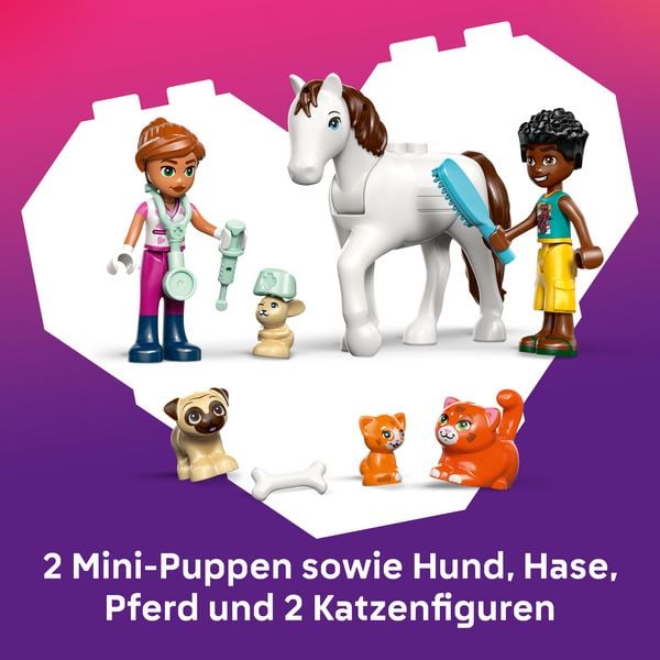 Produktbild: LEGO Friends 42696 Tierklinik, Lernspielzeug mit Mini Puppen