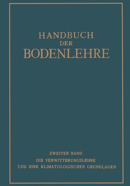 Produktbild: Handbuch der Bodenlehre