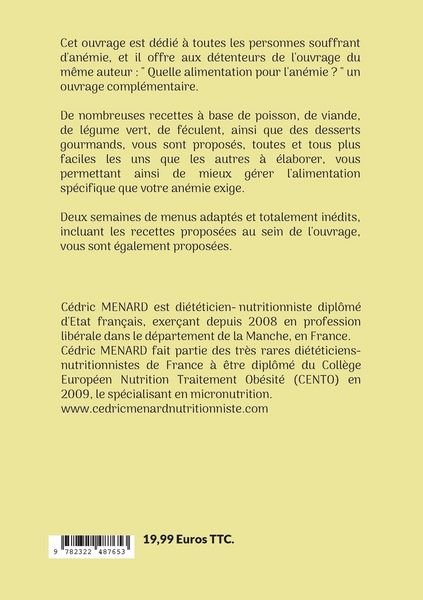 Produktbild: Mes recettes faciles pour l'an&eacute;mie.