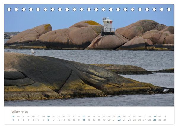 Produktbild: Bohusl&auml;n - Idyllische Sch&auml;renlandschaft an Schwedens Westk&uuml;ste (Tischkalender 2026 DIN A5 quer), CALVENDO Monatskalender