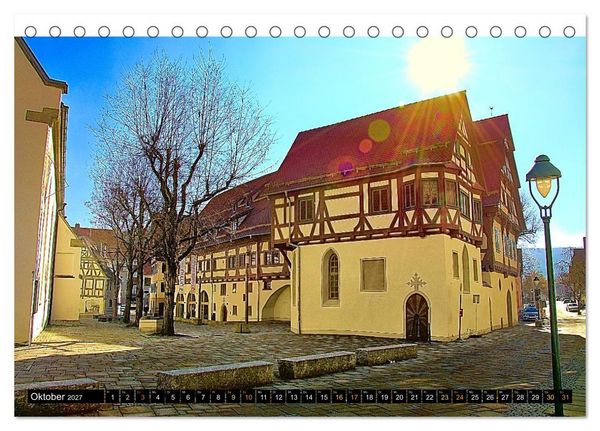 Produktbild: Facettenreiches Fachwerk (Tischkalender 2027 DIN A5 quer), CALVENDO Monatskalender