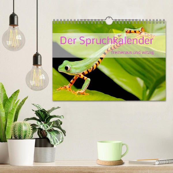 Produktbild: Der Spruchkalender - freiheraus und witzig (Wandkalender 2026 DIN A4 quer), CALVENDO Monatskalender