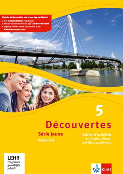 Découvertes Série jaune 5.Cahier d'activités mit Audios, Filmen und Übungssoftware 5. Lernjahr, Set von , Klett Schulbuchverlag, 978-3-12-622055-2