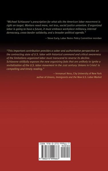 Produktbild: Unions in Crisis? The Future of Organized Labor in America
