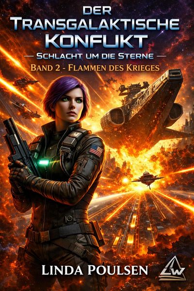 Produktbild: Der Transgalaktische Konflikt "Schlacht um die Sterne" - Buch 2 - Flammen des Krieges