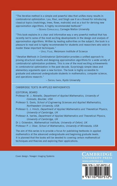 Produktbild: Iterative Methods in Combinatorial Optimization