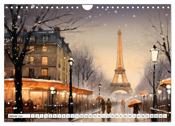 Produktbild: Eiffelturm: Kreativ anders (Wandkalender 2026 DIN A4 quer), CALVENDO Monatskalender