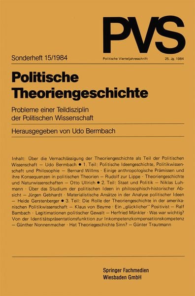 Produktbild: Politische Theoriengeschichte