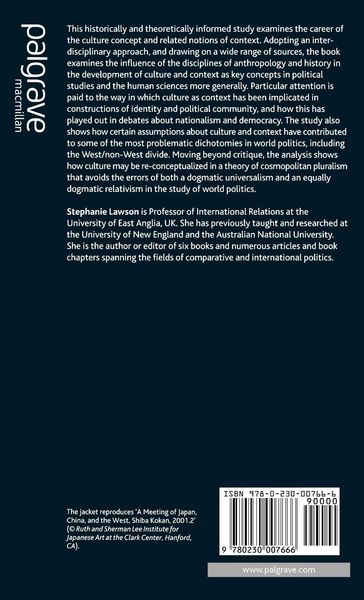 Produktbild: Culture and Context in World Politics