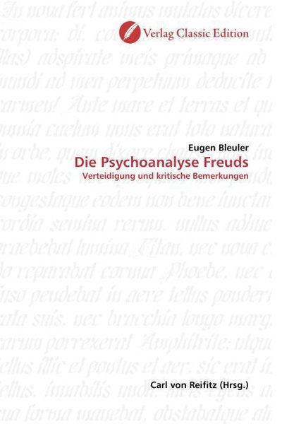 Produktbild: Bleuler, E: Die Psychoanalyse Freuds