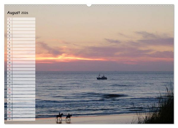 Produktbild: Egmond aan Zee (Wandkalender 2026 DIN A2 quer), CALVENDO Monatskalender