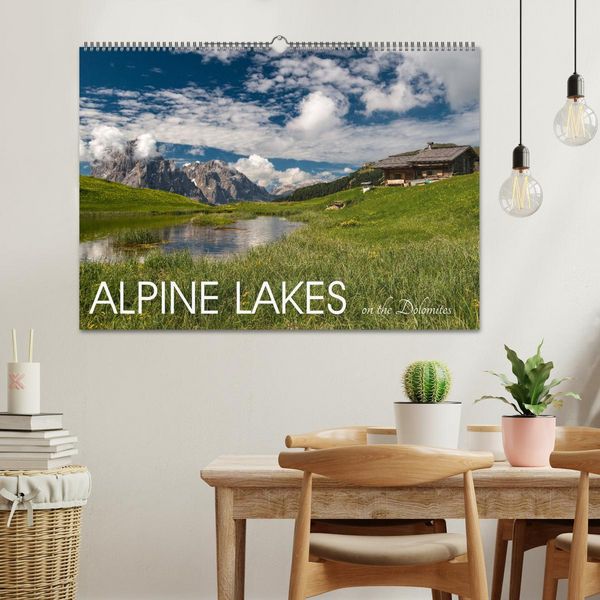Produktbild: Alpine lakes on the Dolomites (Wall Calendar 2026 DIN A2 landscape), CALVENDO 12 Month Wall Calendar
