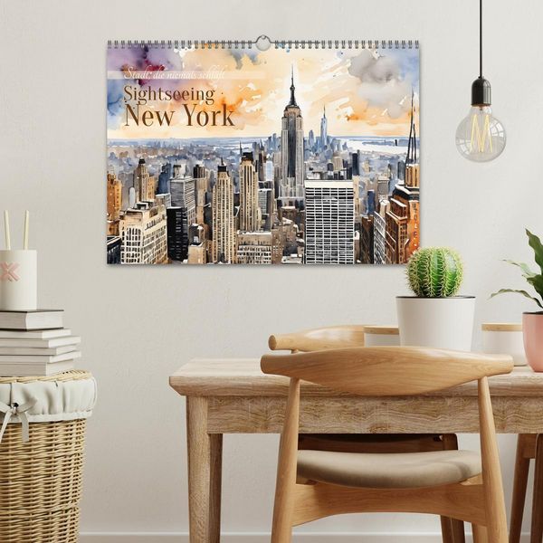 Produktbild: Sightseeing New York (Wandkalender 2026 DIN A3 quer), CALVENDO Monatskalender