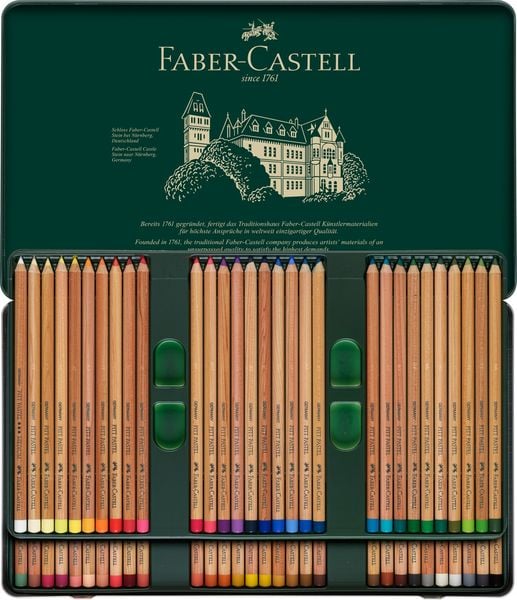 Produktbild: Faber-Castell Farbstifte Pitt Pastel, 60er Metalletui