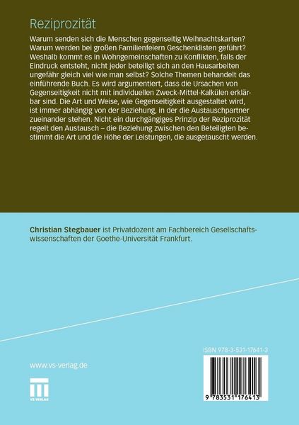Produktbild: Reziprozit&auml;t
