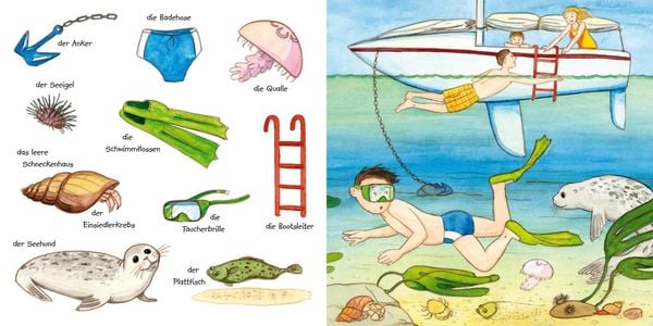Produktbild: Mein kleines buntes Bildw&ouml;rterbuch: Hafen, Strand und Meer
