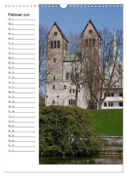 Produktbild: Streifz&uuml;ge durch Paderborn (Wandkalender 2026 DIN A3 hoch), CALVENDO Monatskalender