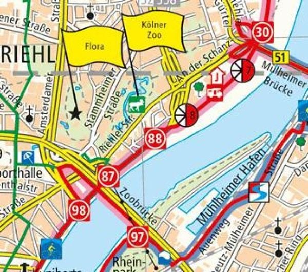Produktbild: Rhein-Radweg 5 Köln - Rotterdam Radwanderkarte 1 : 50 000