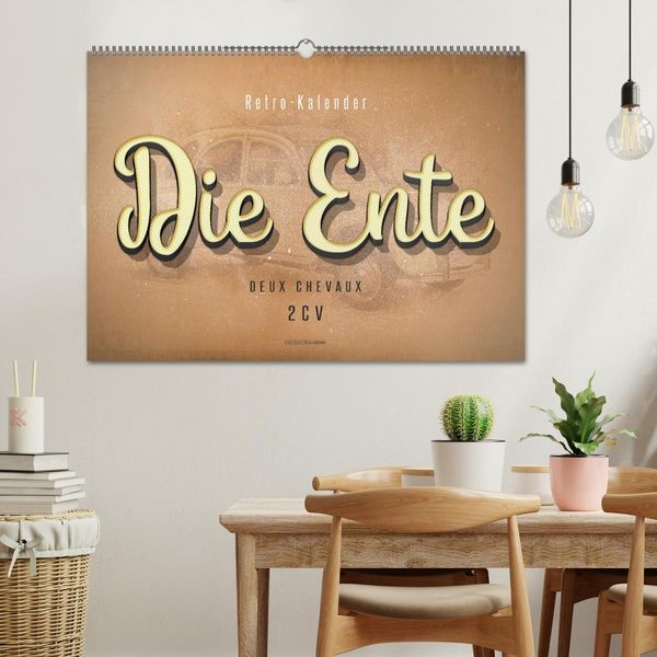 Produktbild: Die Ente, Deux Chevaux, 2CV (Wandkalender 2026 DIN A2 quer), CALVENDO Monatskalender