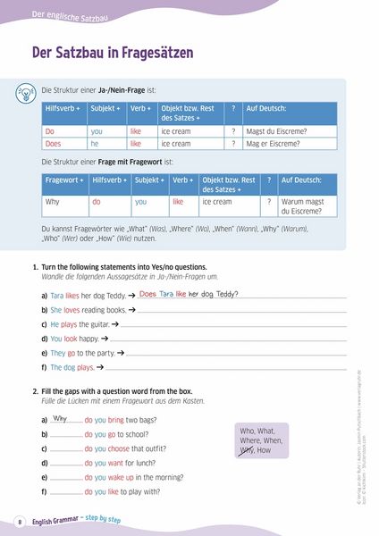 Produktbild: English Grammar &ndash; step by step