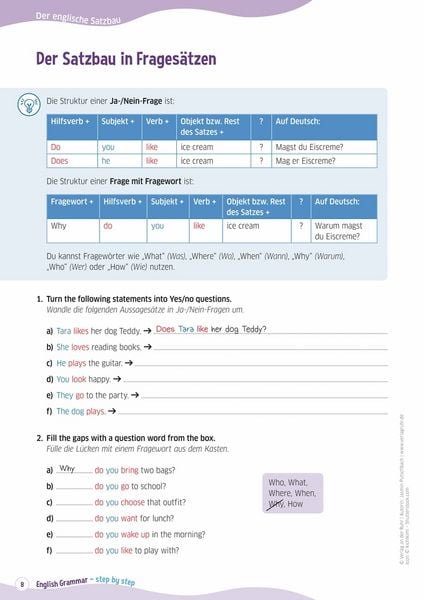 Produktbild: English Grammar &ndash; step by step