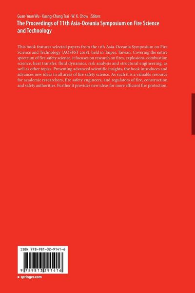Produktbild: The Proceedings of 11th Asia-Oceania Symposium on Fire Science and Technology
