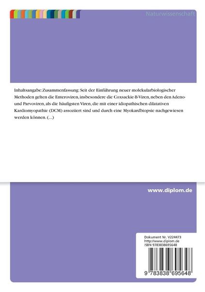 Produktbild: Die prognostische Bedeutung von Enterovirus-RNA im Myohard bei idiopathischer dilatativer Kardiomyopathie