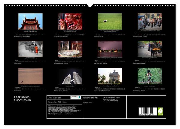 Produktbild: Faszination S&uuml;dostasien (hochwertiger Premium Wandkalender 2026 DIN A2 quer), Kunstdruck in Hochglanz