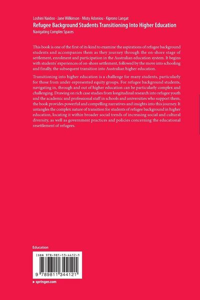 Produktbild: Refugee Background Students Transitioning Into Higher Education