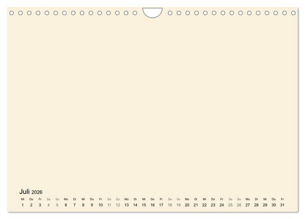 Produktbild: DIY Bastel-Kalender -Warme Pastell Farben- Zum Selbstgestalten (Wandkalender 2026 DIN A4 quer), CALVENDO Monatskalender