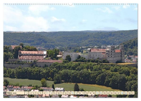 Produktbild: Burgen und Schl&ouml;sser - Historische Bauwerke in Bayern (hochwertiger Premium Wandkalender 2026 DIN A2 quer), Kunstdruck in Hochglanz