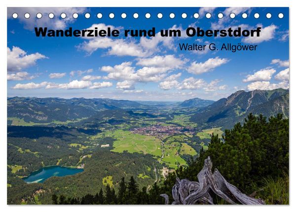 Produktbild: Wanderziele rund um Oberstdorf (Tischkalender 2026 DIN A5 quer), CALVENDO Monatskalender