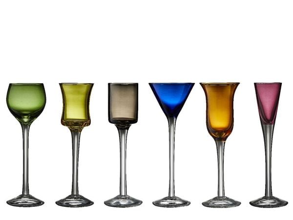 Produktbild: Schnappsglas 6 Stck. ass. Farben