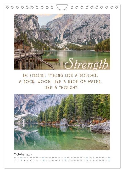 Produktbild: Inspiration for your Journey (Wall Calendar 2027 DIN A4 portrait), CALVENDO 12 Month Wall Calendar