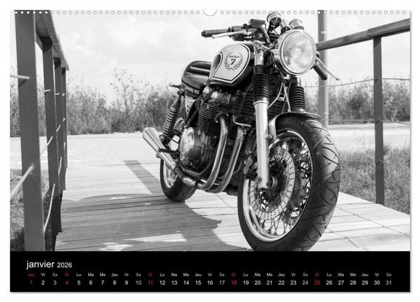 Produktbild: Une moto de caract&egrave;re (Calendrier mural 2026 DIN A2 vertical) calendrier de bureau