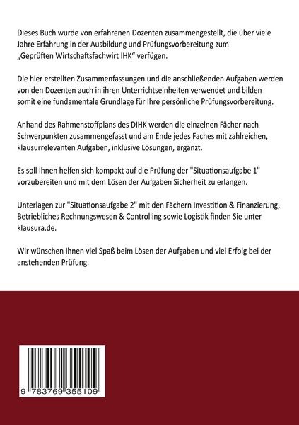 Produktbild: Wirtschaftsfachwirt kompakt Situationsaufgabe 1