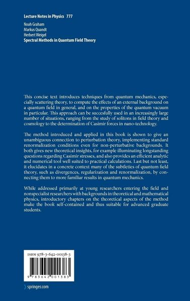 Produktbild: Spectral Methods in Quantum Field Theory