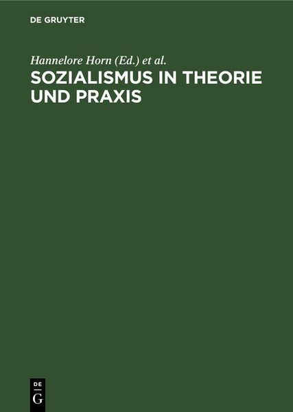 Produktbild: Sozialismus in Theorie und Praxis