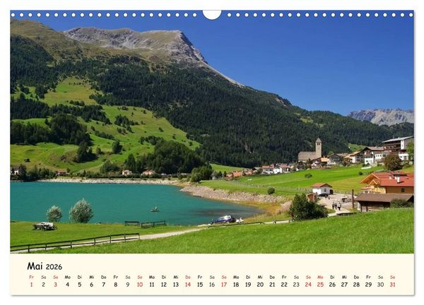Produktbild: Vinschgau - Die Sonnenseite S&uuml;dtirols (Wandkalender 2026 DIN A3 quer), CALVENDO Monatskalender