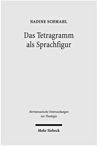 Produktbild: Das Tetragramm als Sprachfigur