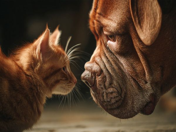 Produktbild: CALVENDO Puzzle Ein Motiv aus dem Kalender Hund und Katze - Tierische Freunde | 1000 Teile Lege-Gr&ouml;&szlig;e 64x48cm Foto-Puzzle f&uuml;r gl&uuml;ckliche Stunden