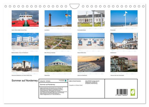 Produktbild: Sommer auf Norderney (Wandkalender 2026 DIN A4 quer), CALVENDO Monatskalender