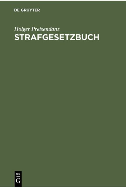 Produktbild: Strafgesetzbuch