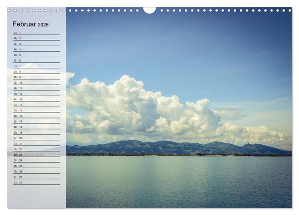 Produktbild: Unterwegs am Bodensee (Wandkalender 2026 DIN A3 quer), CALVENDO Monatskalender