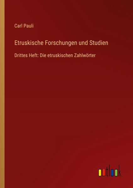 Produktbild: Etruskische Forschungen und Studien