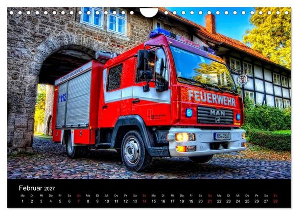 Produktbild: Feuerwehr Braunschweig (Wandkalender 2027 DIN A4 quer), CALVENDO Monatskalender