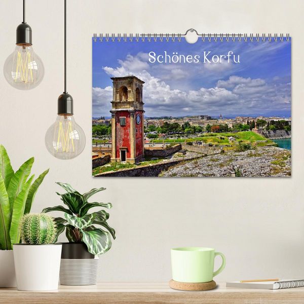 Produktbild: Sch&ouml;nes Korfu (Wandkalender 2026 DIN A4 quer), CALVENDO Monatskalender